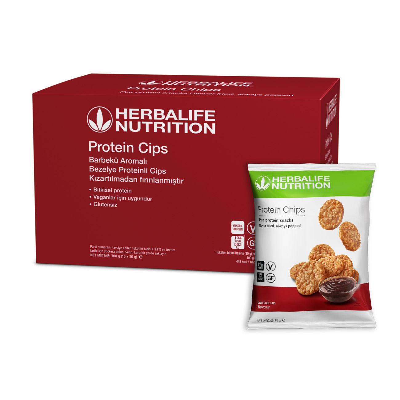 Protein Cips Barbekü Aromalı 10x30g | Herbalife Nutrition Turkey